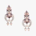 Lavender Bloom Chandelier Earrings