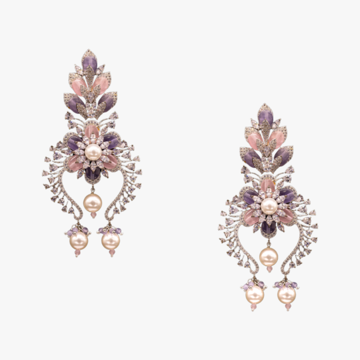 Lavender Bloom Chandelier Earrings Lavender Bloom Chandelier Earrings