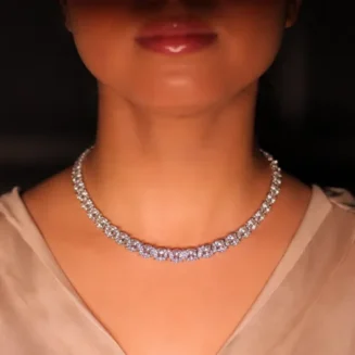 Luna Line Tennis Necklace