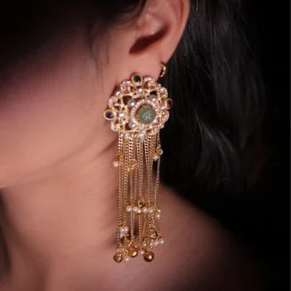 ariza Chain Tassel Earrings